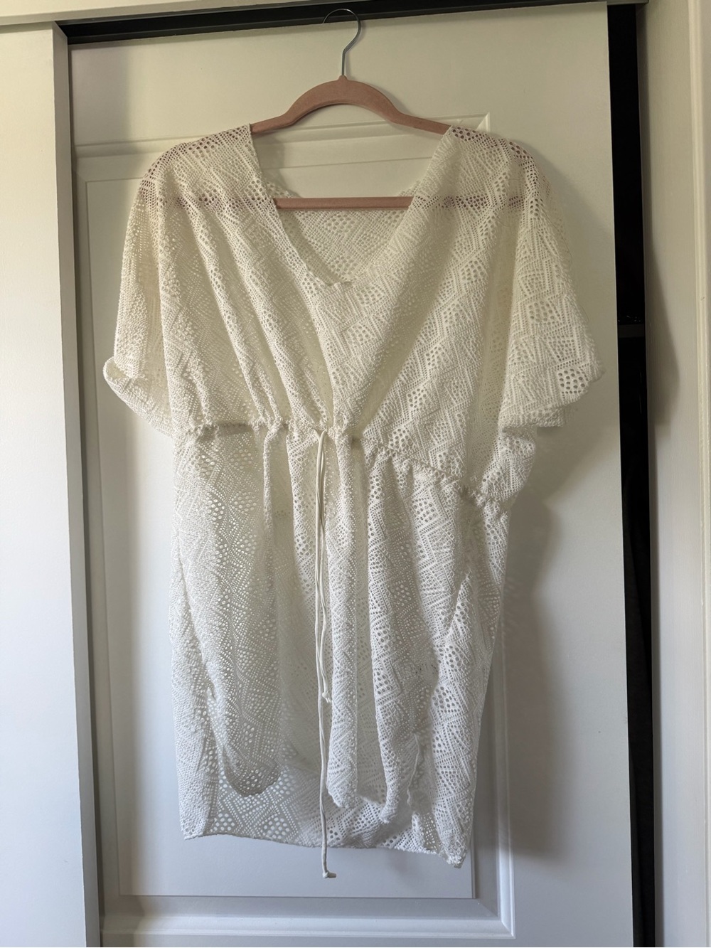 Women’s Ivory Crochet Cover-Up Tunic - Picture 1 of 1